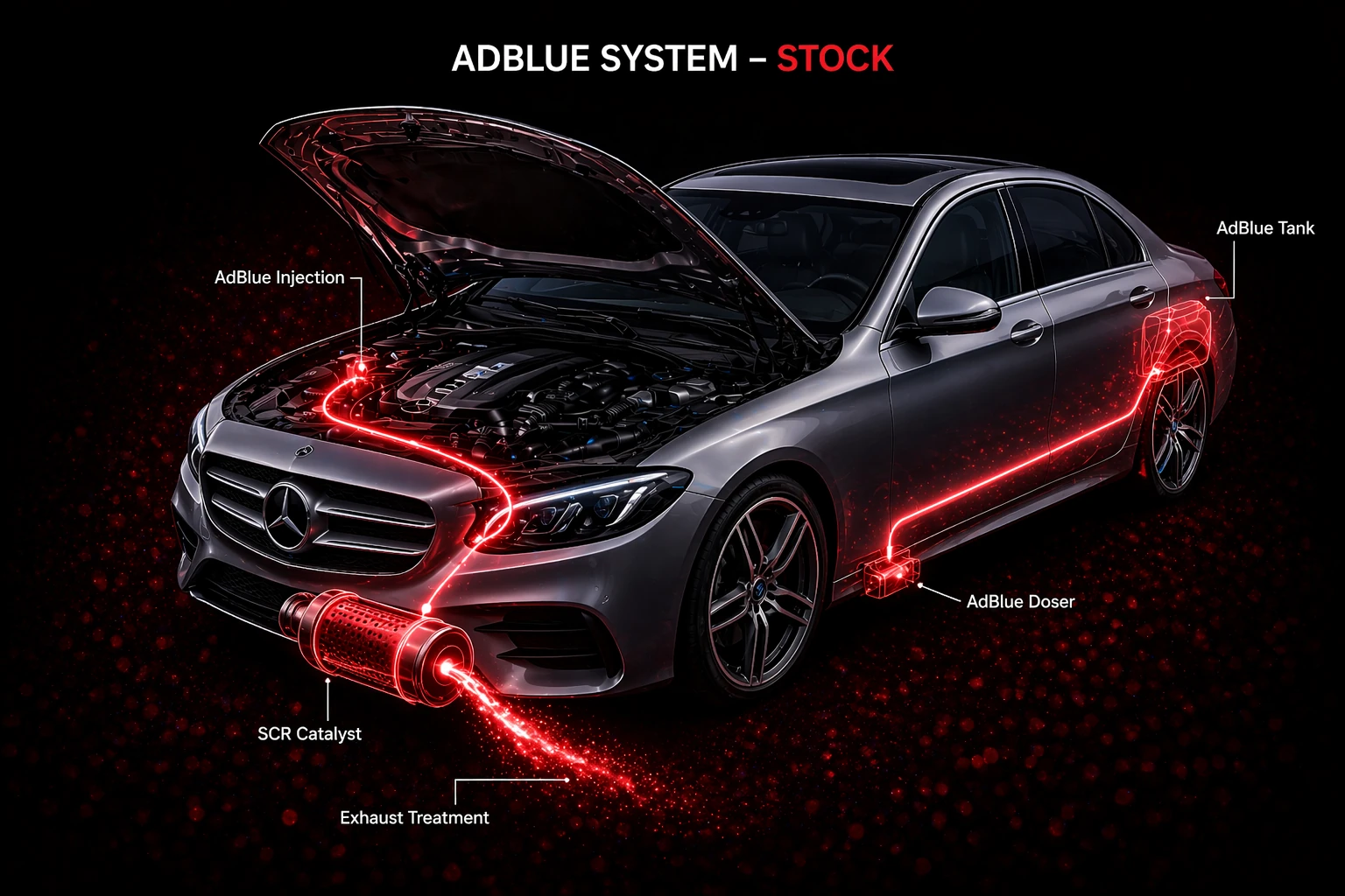 Eine saubere AdBlue-Entscheidung beginnt beim echten SCR Fehlerbild stock view