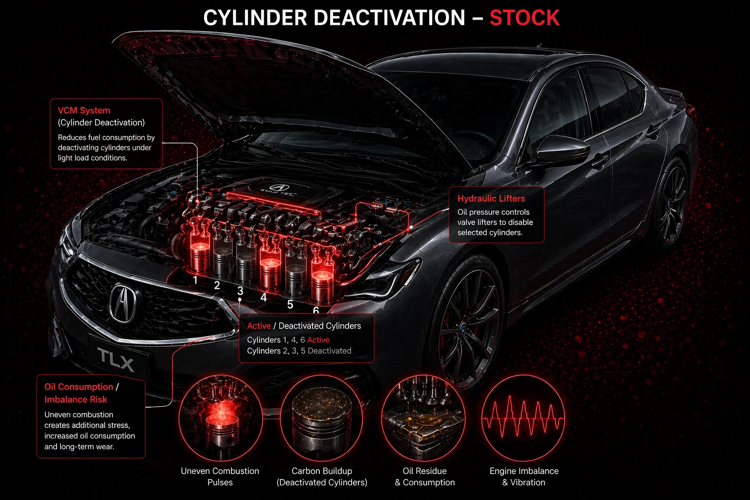 Eine saubere Cylinder-On-Demand-Entscheidung beginnt mit der echten Fahrbeschwerde stock view