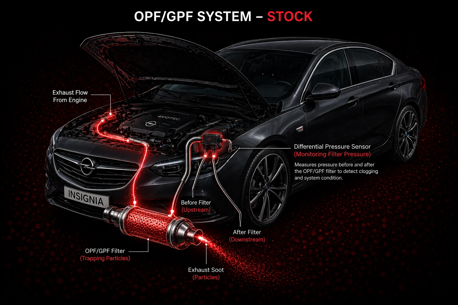 Eine saubere OPF- oder GPF-Entscheidung beginnt beim echten Abgas- und Fehlerkontext stock view