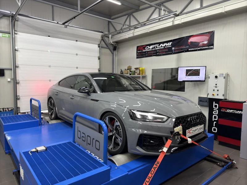 Audi RS5 2.9 V6 BiTurbo 450HP 2019MY Dyno-Ergebnis aus der AC ChipTuning Werkstatt