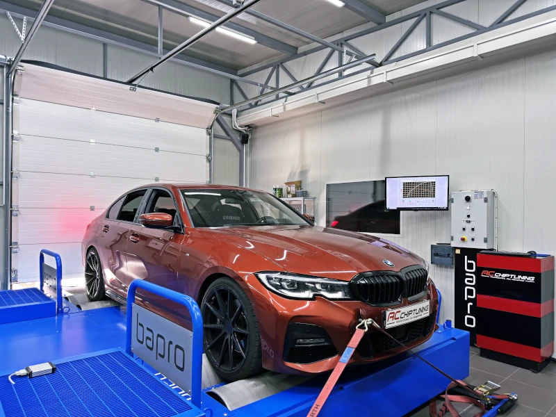 BMW G20 330i 2.0 258HP 2020MY Dyno-Ergebnis aus der AC ChipTuning Werkstatt